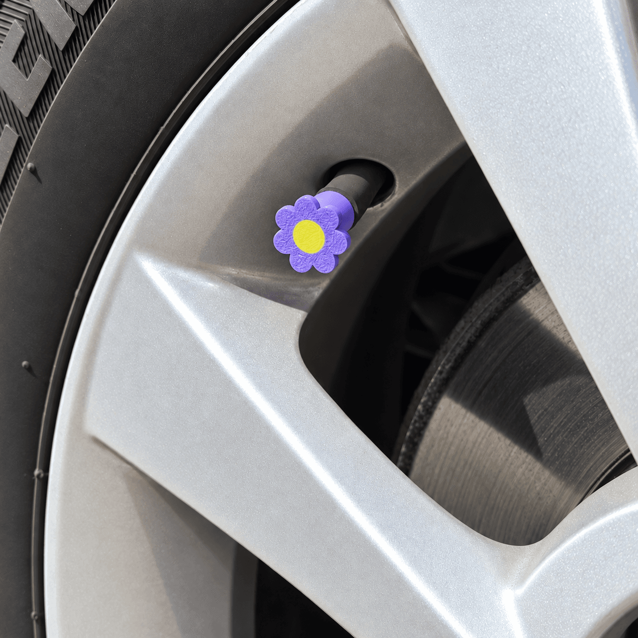 Flower Tyre Valve Covers, photo 4 of 4